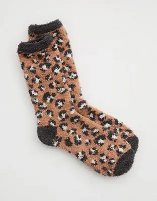 American Eagle Fuzzy Crew Socks. 1