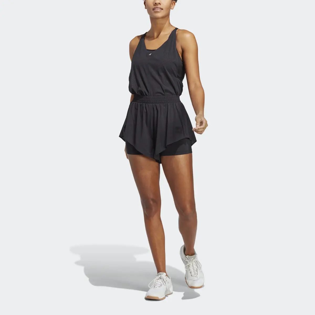 Adidas Best of adidas Woven One-Piece With Inner Leggings. 1