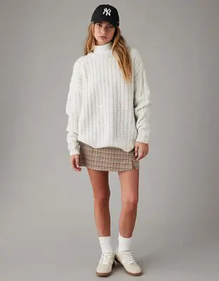 American Eagle Whoa So Cozy Waffle Sweater. 1