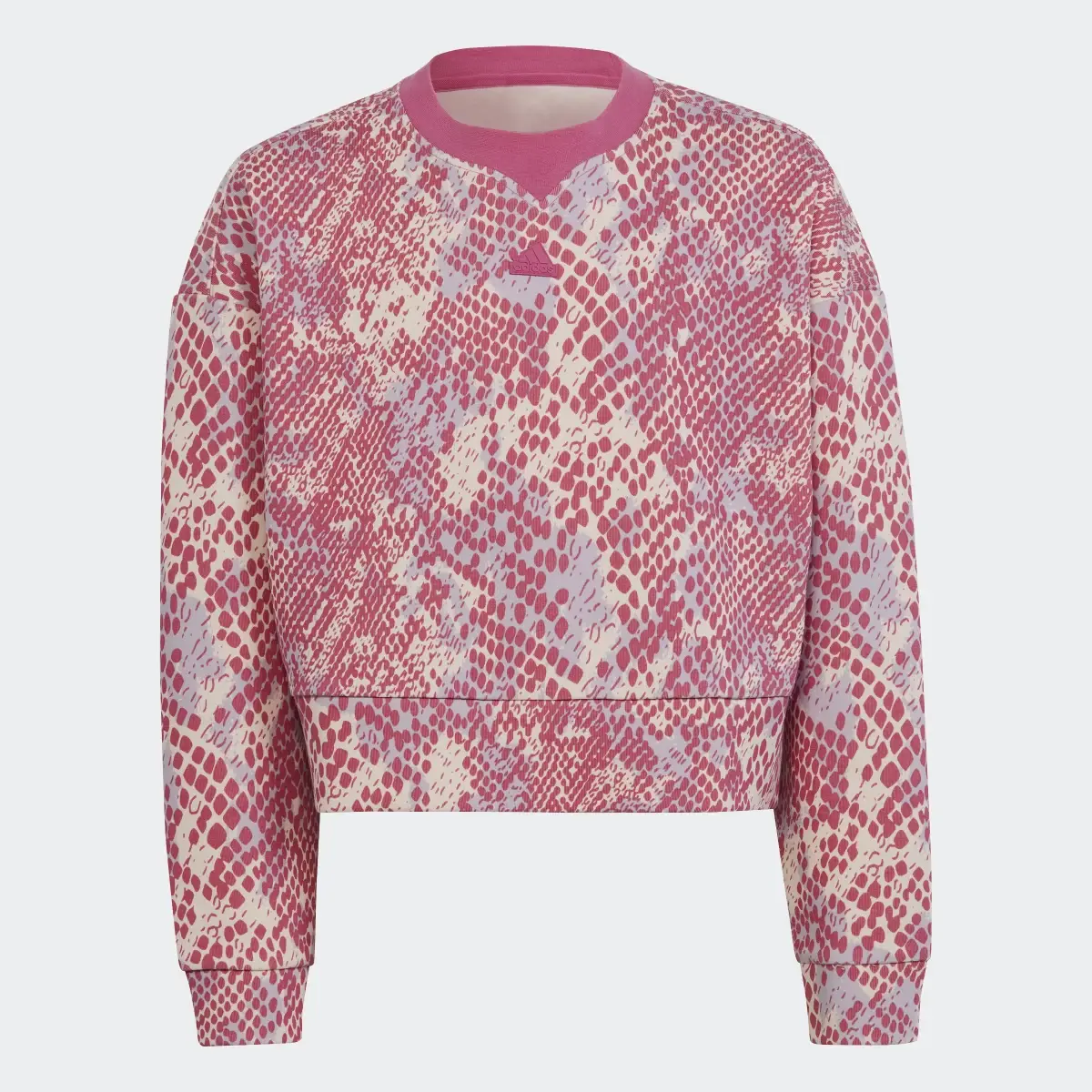 Adidas Future Icons Allover Print Sweatshirt. 1