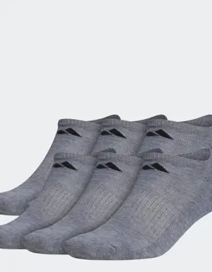 Adidas Athletic Cushioned No-Show Socks 6 Pairs