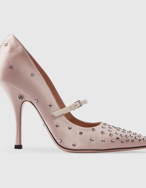 Women's high heel pump with stars