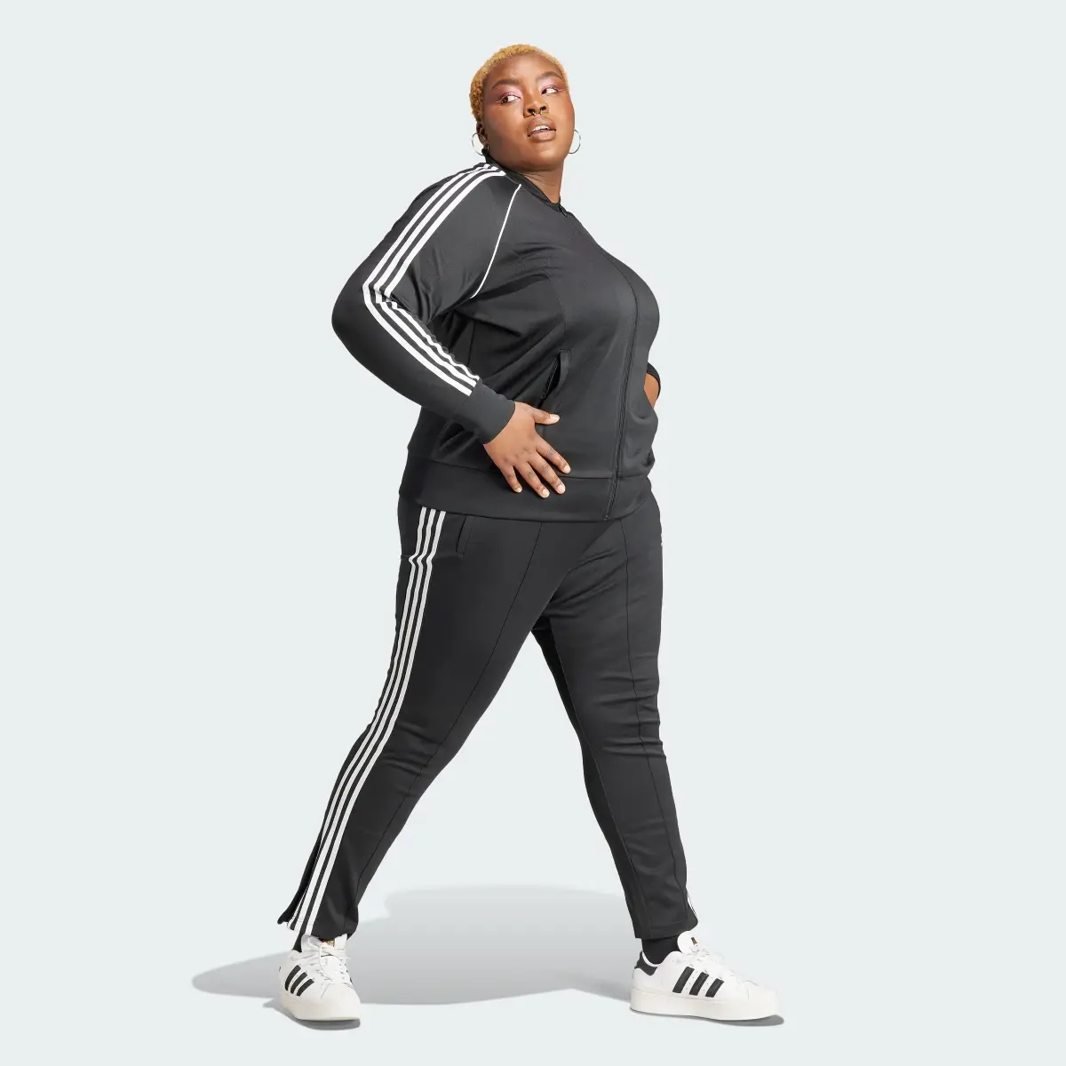 Adidas Adicolor SST Track Tracksuit Bottoms (Plus Size). 3