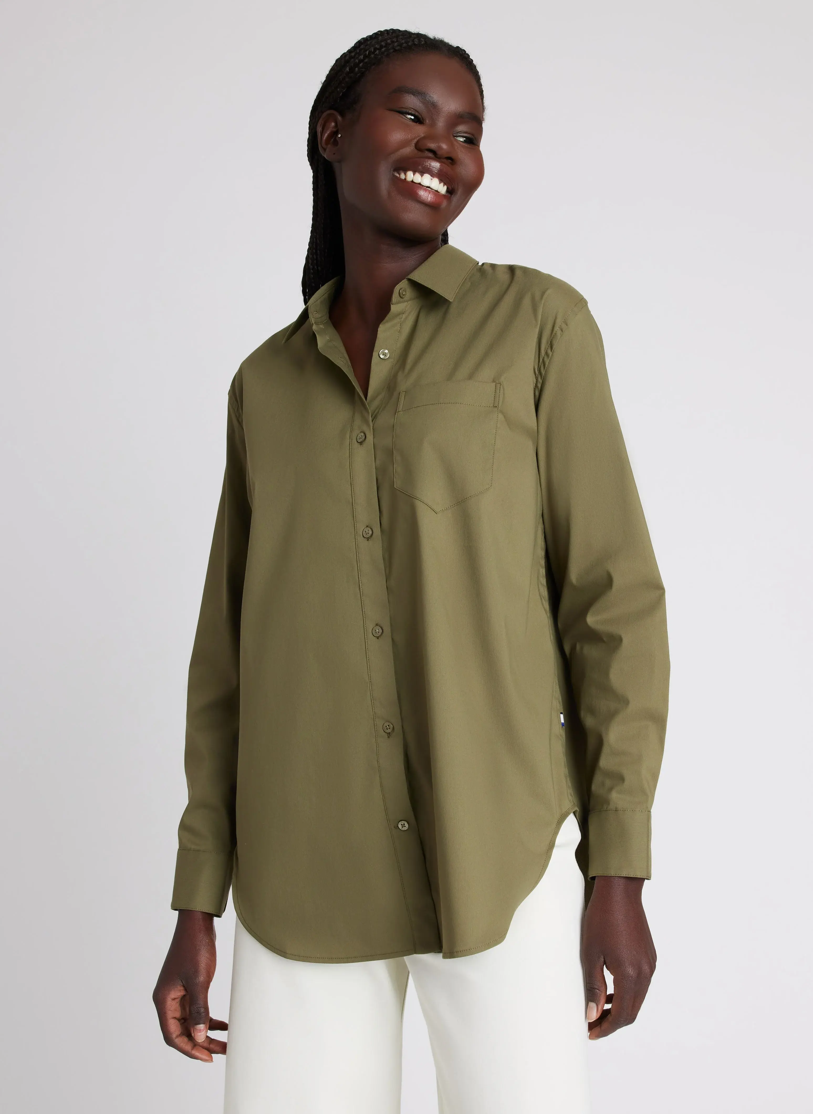 Kit And Ace Keep It Cool Boyfriend Blouse. 1