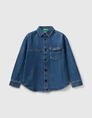 denim shirt with pocket