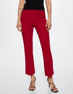 Flare crop trousers