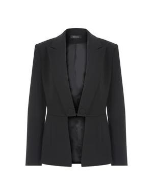 Fashionista Black Crepe Women's Blazer