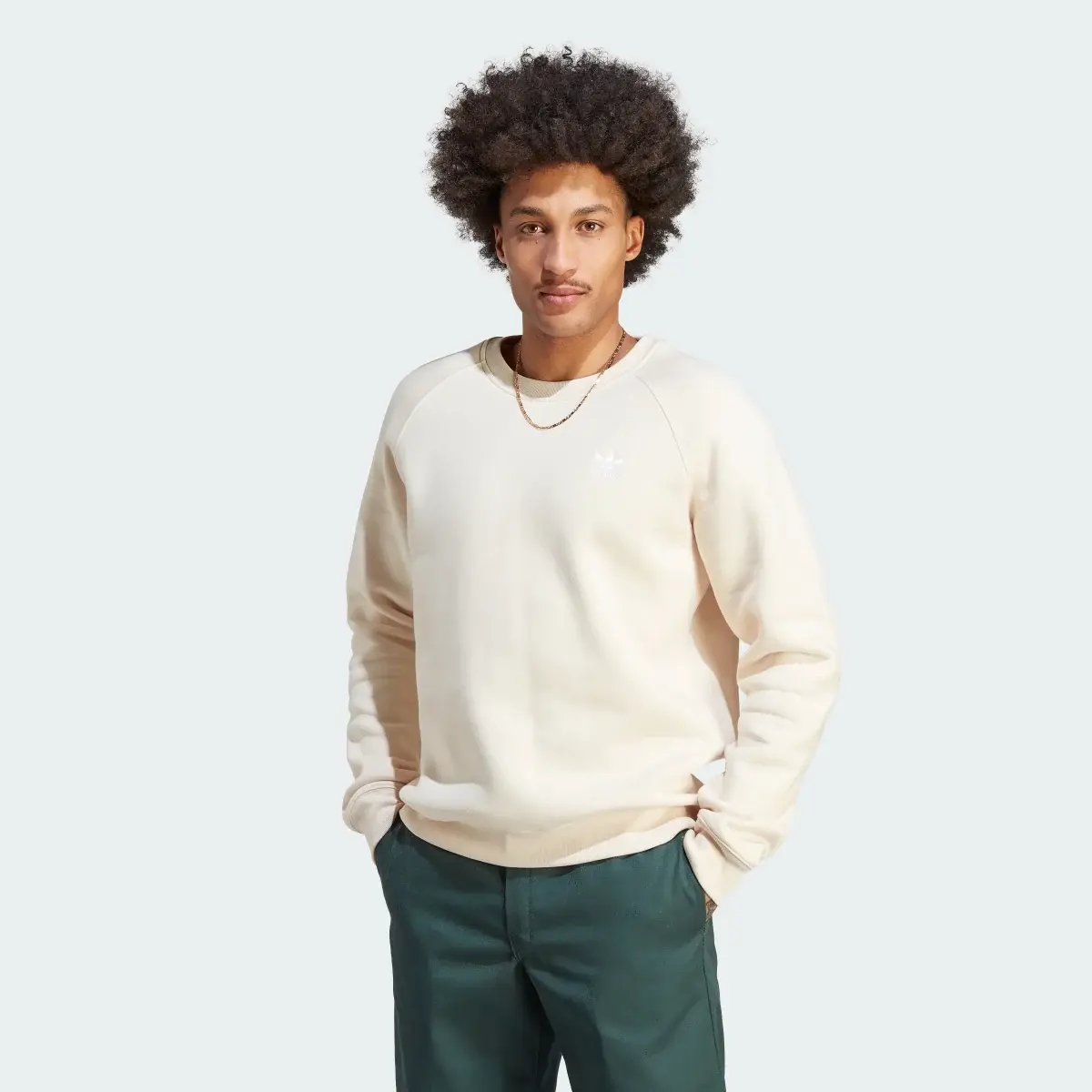 Adidas Felpa Trefoil Essentials Crewneck. 2