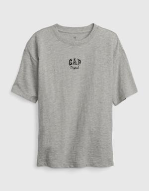Kids Gap Logo Graphic T-Shirt gray