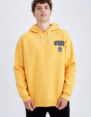 Defacto Fit NBA Golden State Warriors Oversize Fit Kapüşonlu Sweatshirt. 3 Defacto Fit NBA Golden State Warriors Oversize Fit Kapüşonlu Sweatshirt. 3