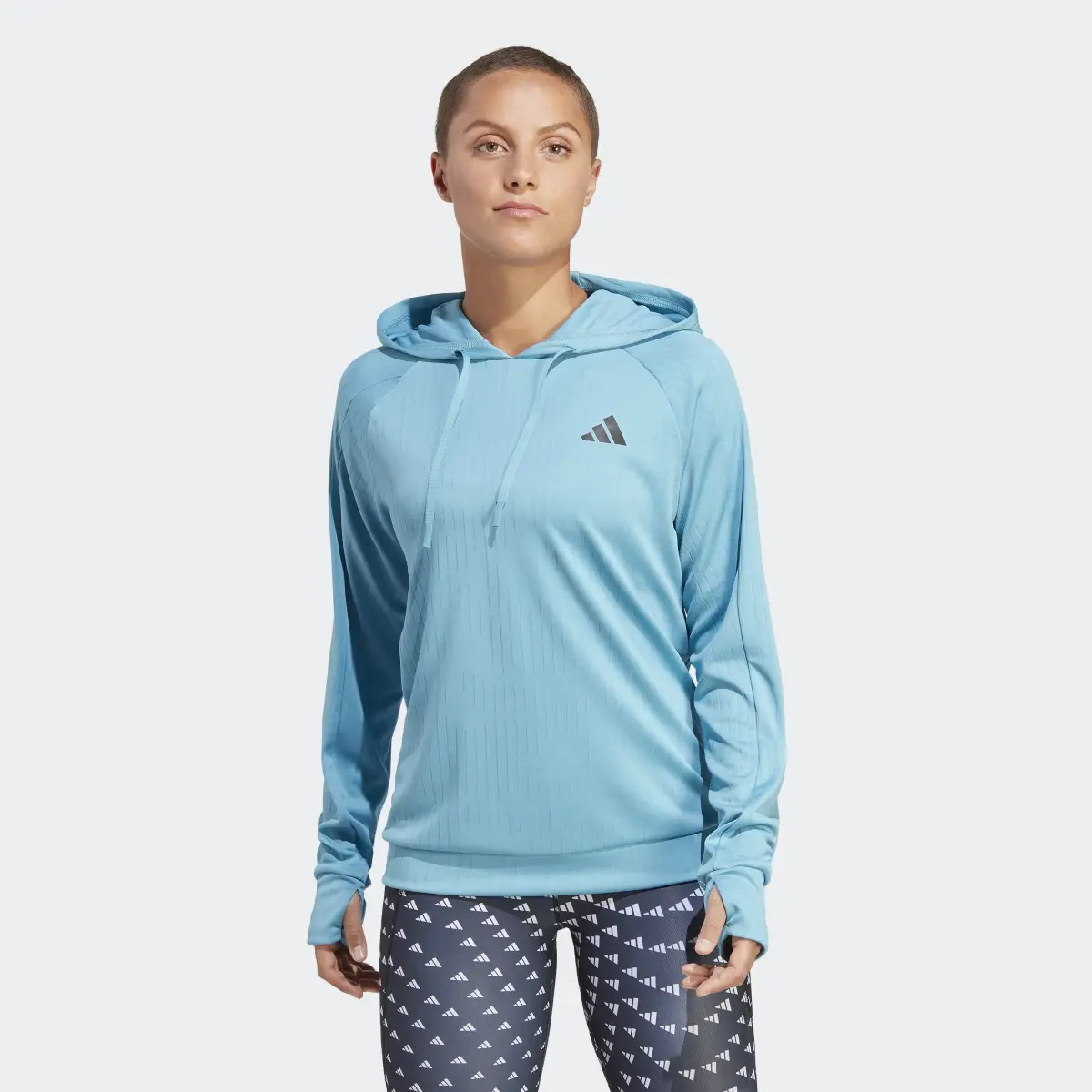 Adidas Sweat-shirt à capuche de running Made to be Remade. 2