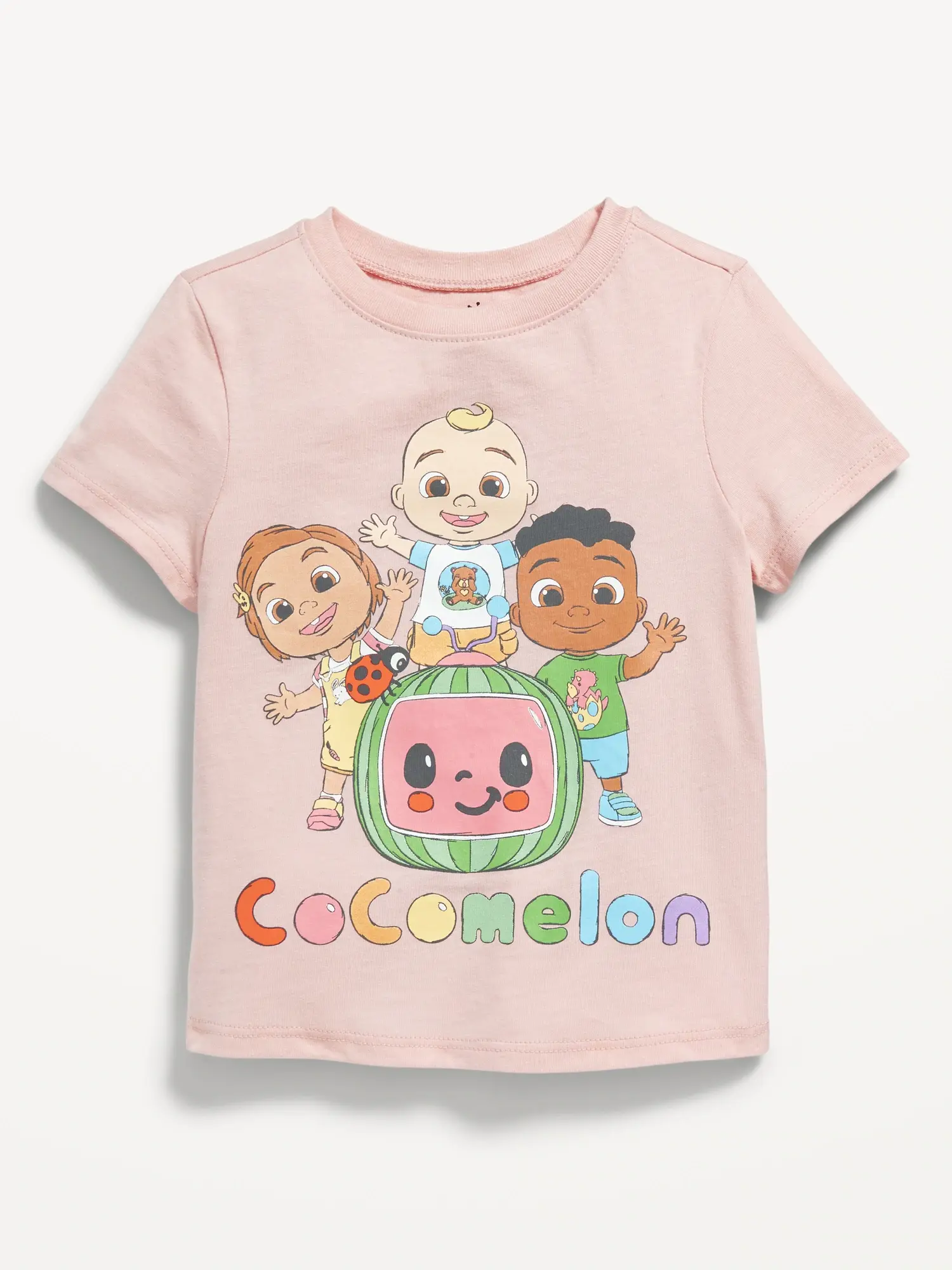 Old Navy CoComelon™ Unisex Graphic T-Shirt for Toddler pink. 1