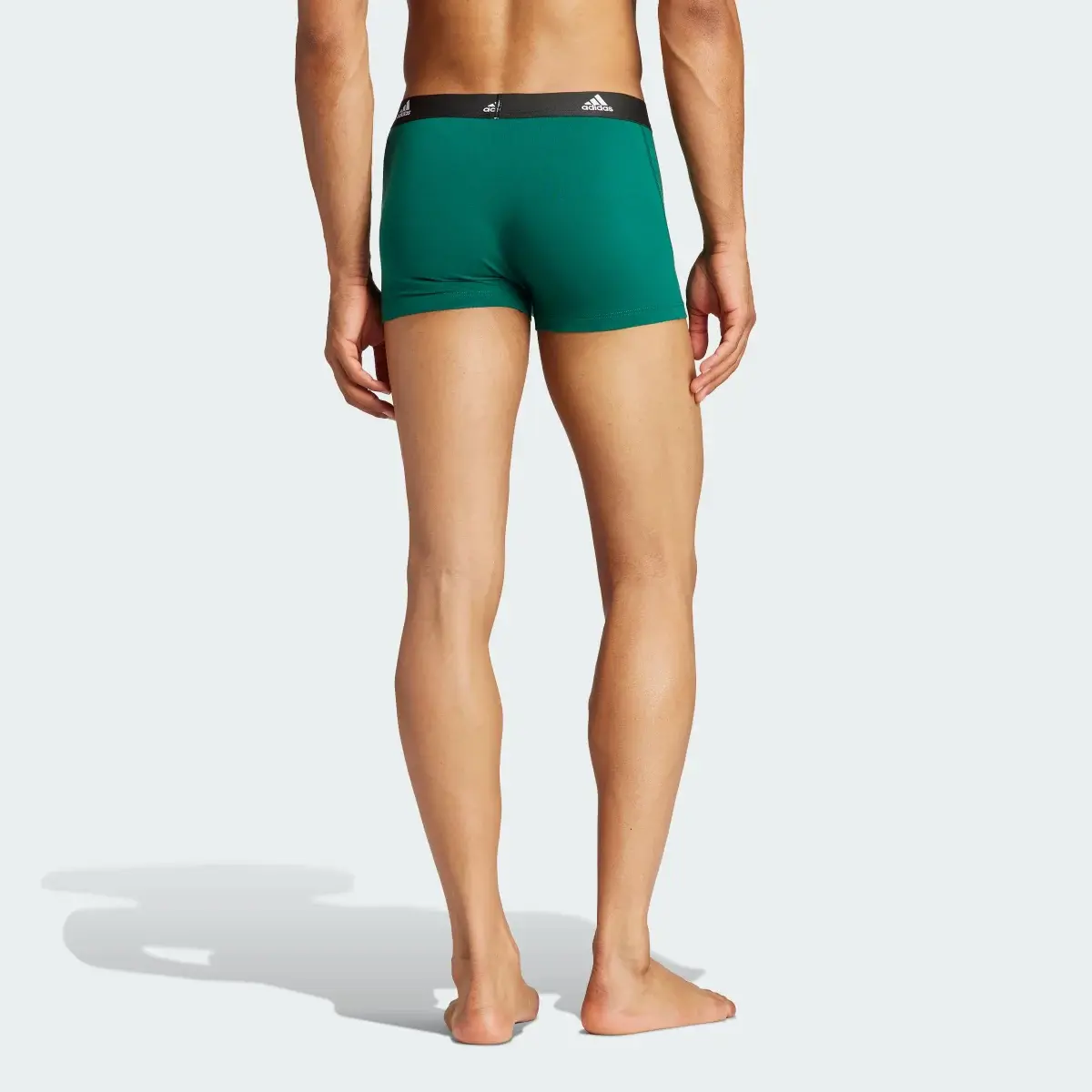 Adidas Active Flex Cotton Trunk Underwear 3 Pack. 2