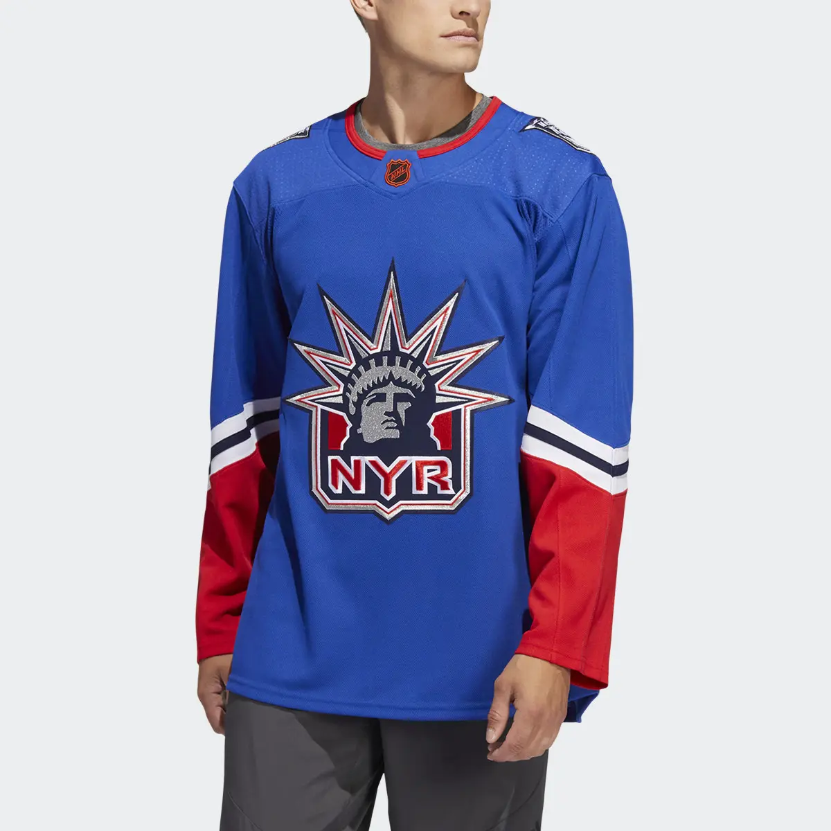 Adidas Rangers Authentic Reverse Retro Wordmark Jersey. 1