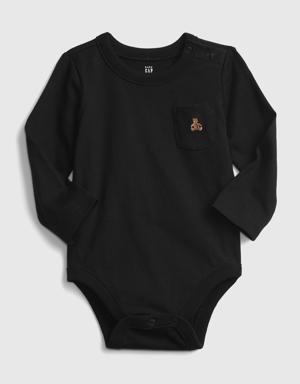 Baby 100% Organic Cotton Mix and Match Bodysuit black