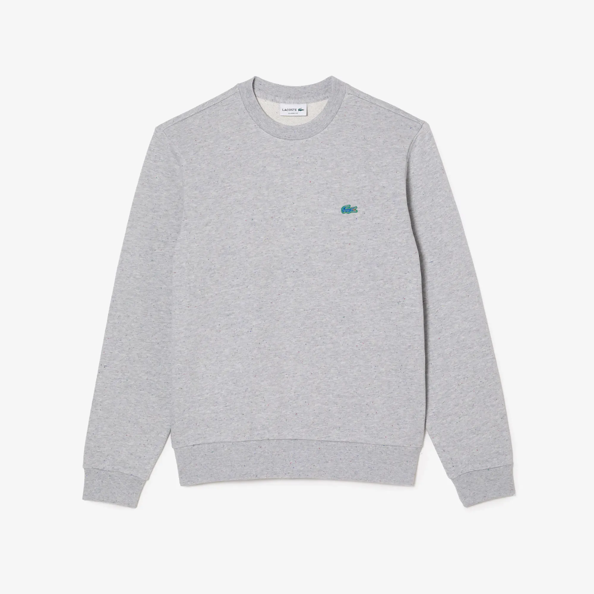 Lacoste Men's Classic Fit Speckled Print Fleece Sweatshirt. 2