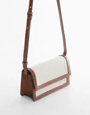 Textured bag with flap