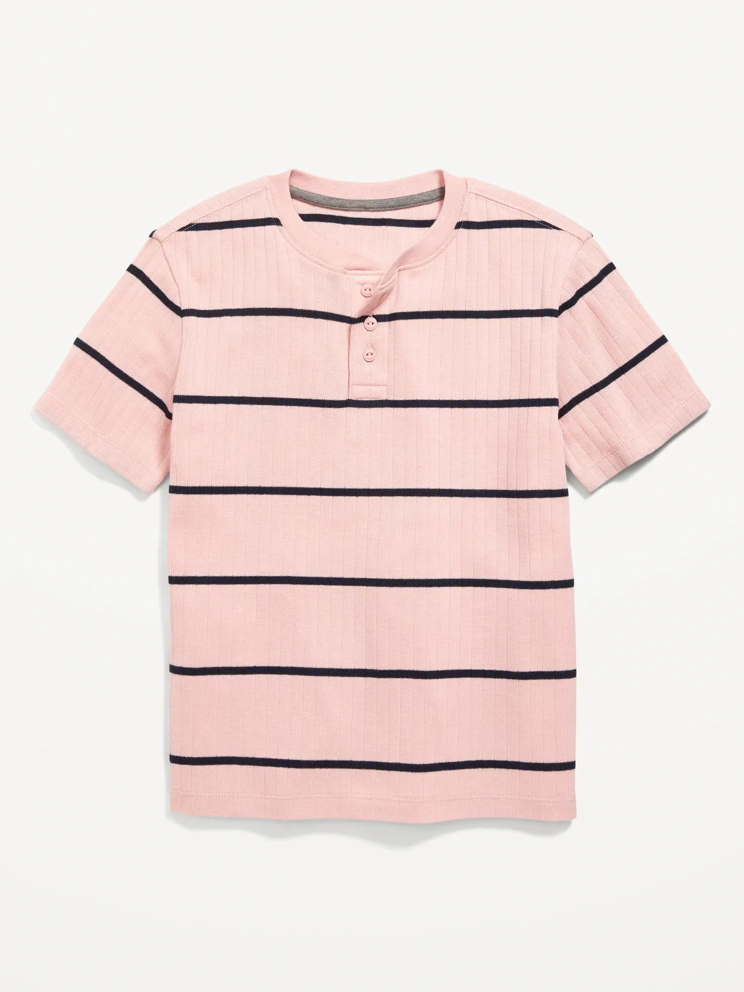 Old Navy Short-Sleeve Rib-Knit Henley T-Shirt for Boys pink. 1