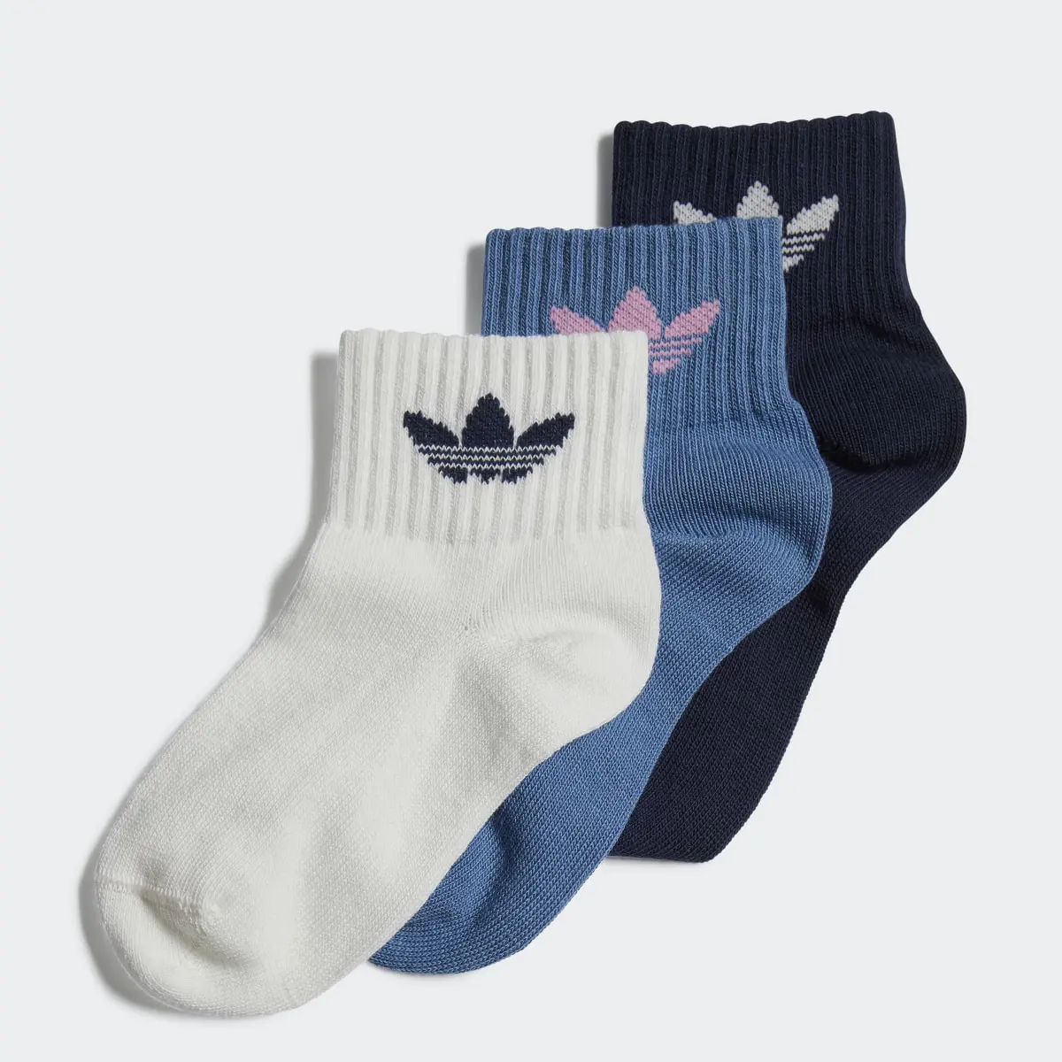 Adidas Bilek Boy Çorap - 3 Çift. 1 Adidas Bilek Boy Çorap - 3 Çift. 1