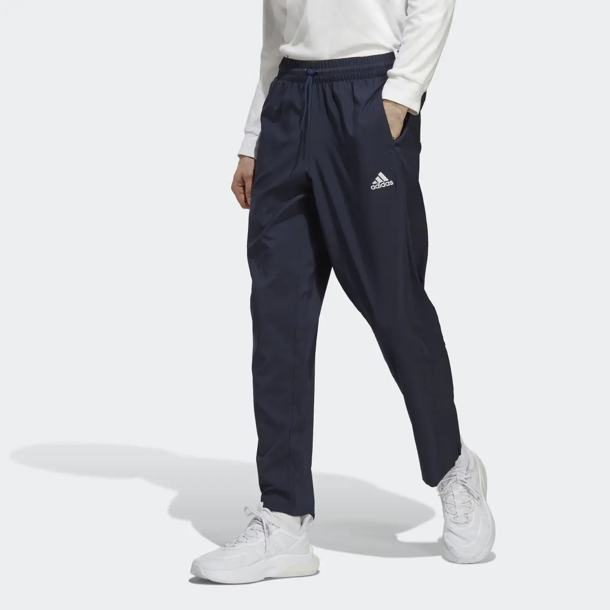 Adidas AEROREADY Essentials Stanford Open Hem Embroidered Small Logo Pants. 1