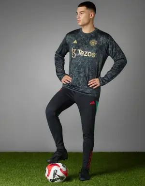 Adidas Haut d'échauffement Manchester United Stone Roses. 2 Adidas Haut d'échauffement Manchester United Stone Roses. 2