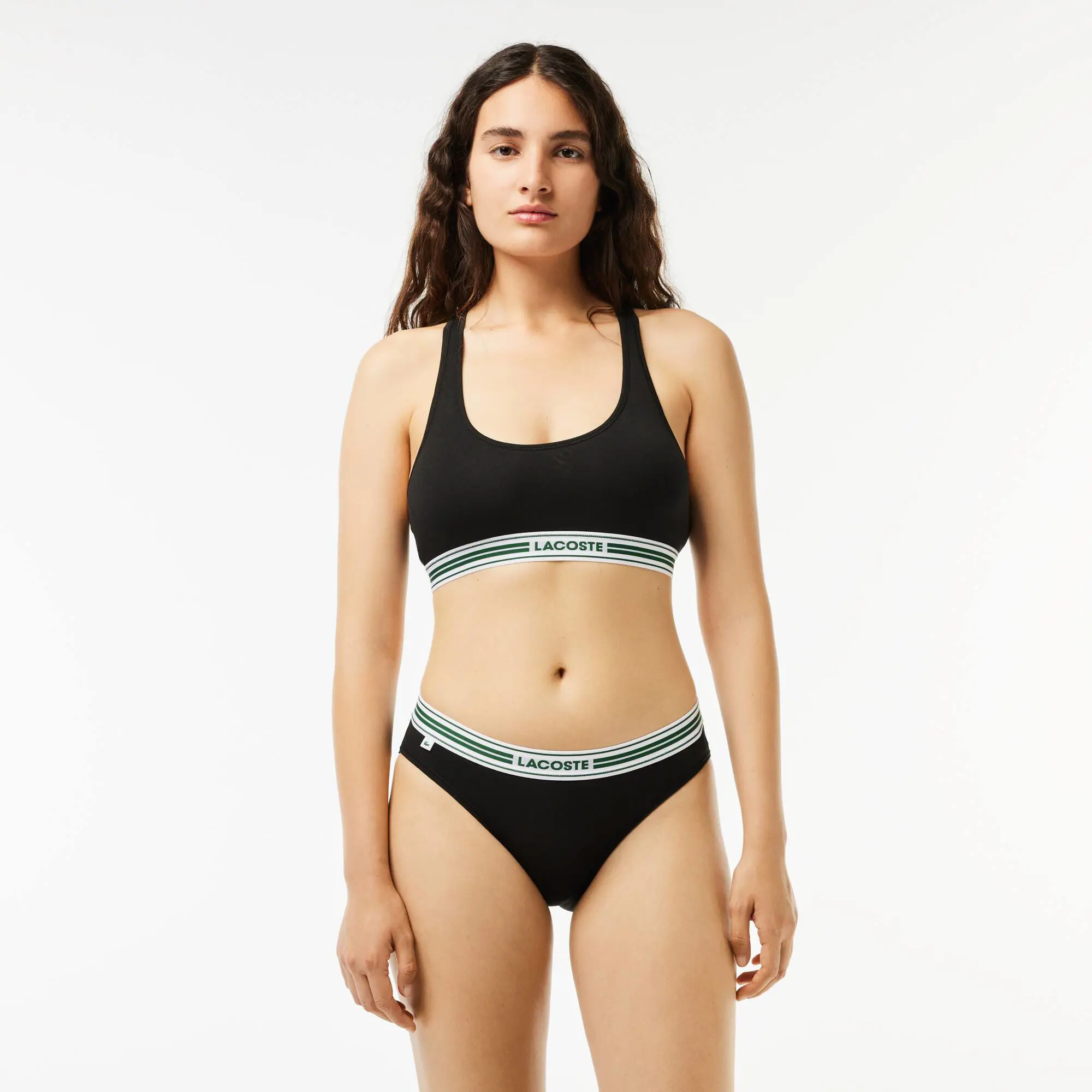 Lacoste Heritage Racer Back Bralette. 1