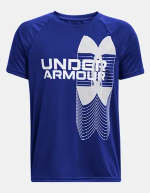 Boys' UA Velocity Split Logo Short Sleeve