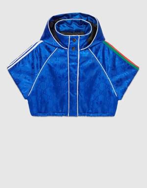 adidas x Gucci GG Trefoil nylon cropped jacket