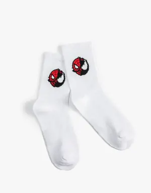 Spider Man Baskılı Çorap Lisanslı