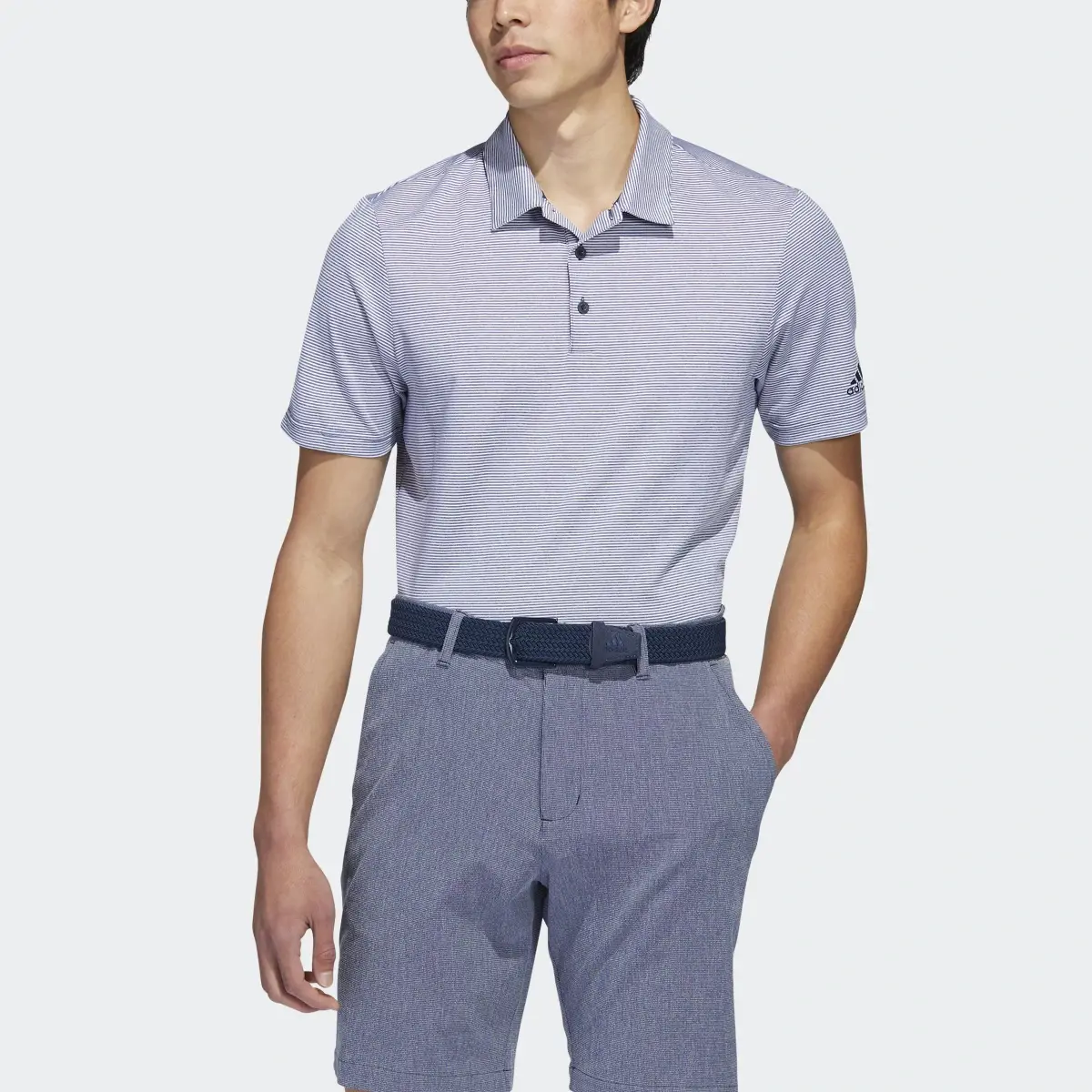 Adidas Ottoman Stripe Polo Shirt. 1