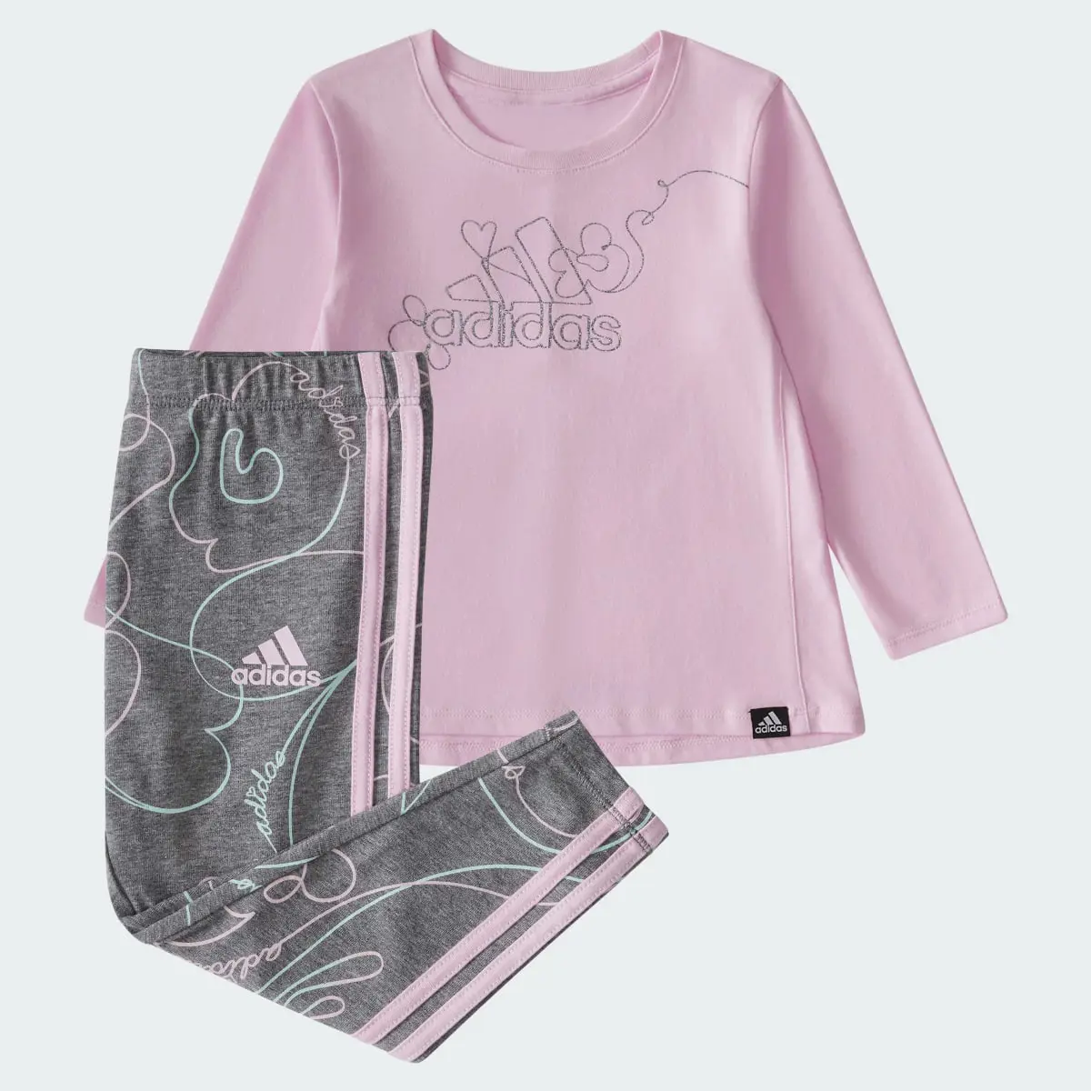 Adidas N LS SWING TEE AOP TIGHT SET. 1