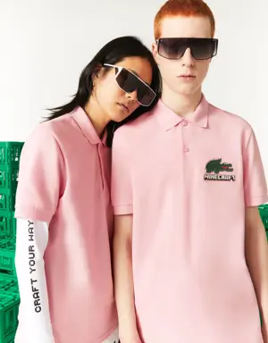 Lacoste Polo unisex Lacoste x Minecraft Classic Fit en algodón orgánico