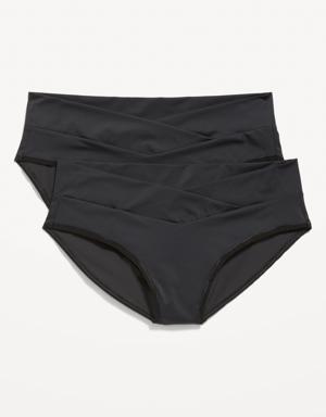 Maternity Low-Rise No-Show Bikini Underwear black