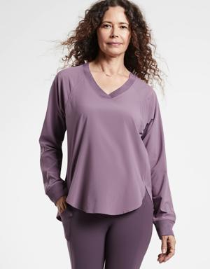 Zephyr V&#45Neck Top purple