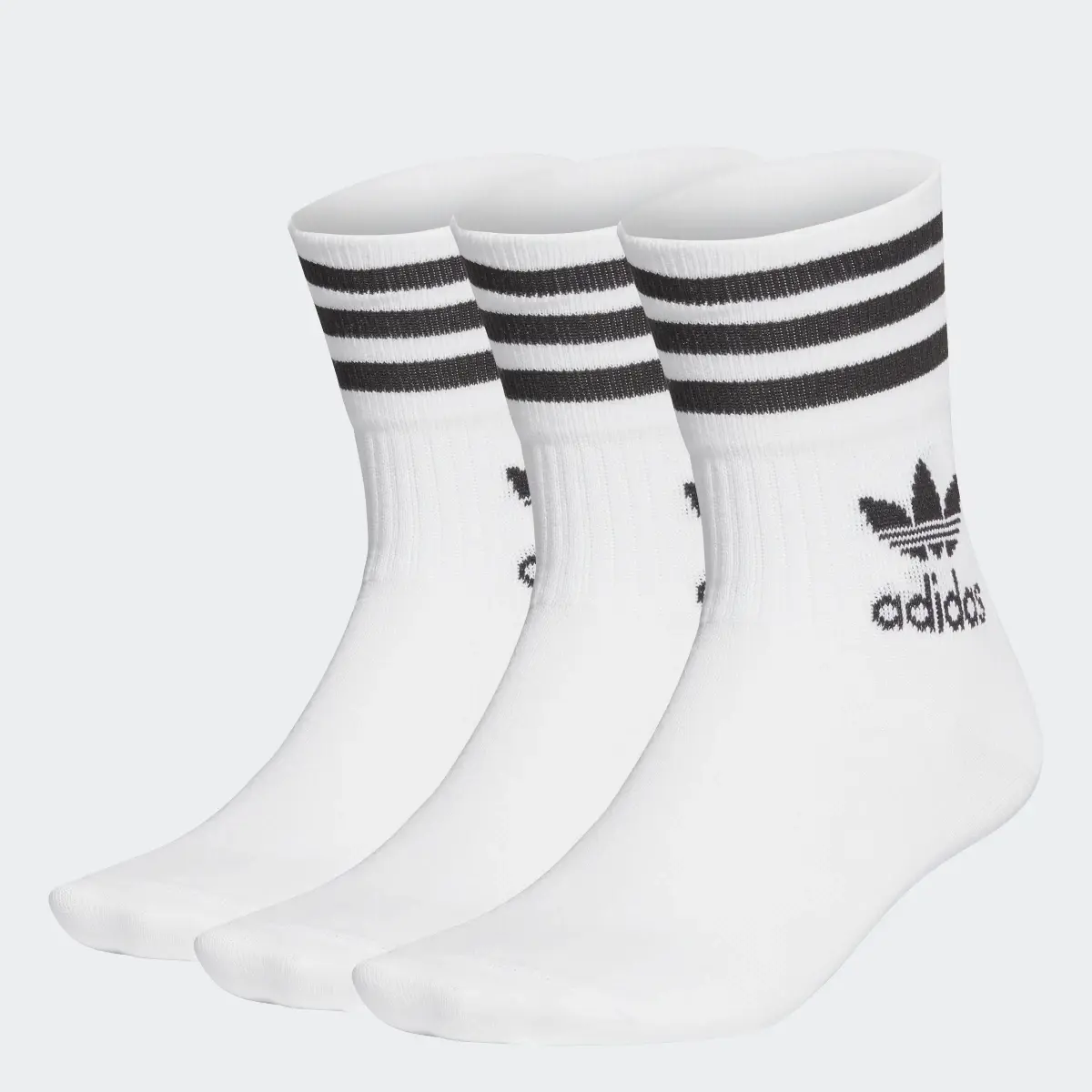 Adidas Mid Cut Crew Socks 3 Pairs. 1