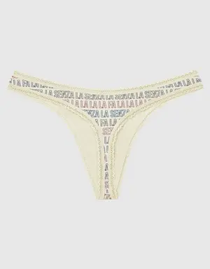 Remix Cotton Thong Panty