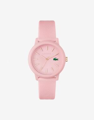 Women's Lacoste.12.12 Pink Silicone Strap Watch
