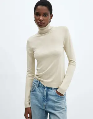 Mango Fine-knit turtleneck sweater