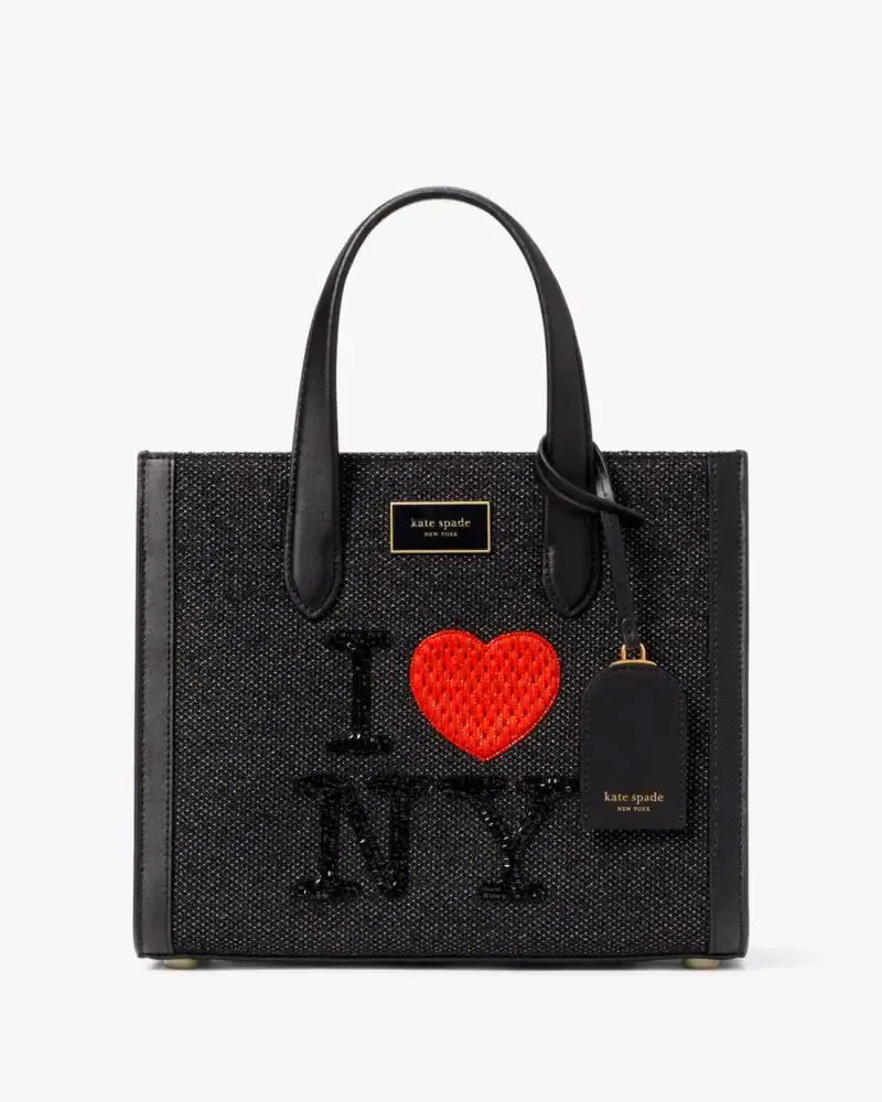 Kate Spade I Love NY X Kate Spade New York Embellished Manhattan Small Tote. 1