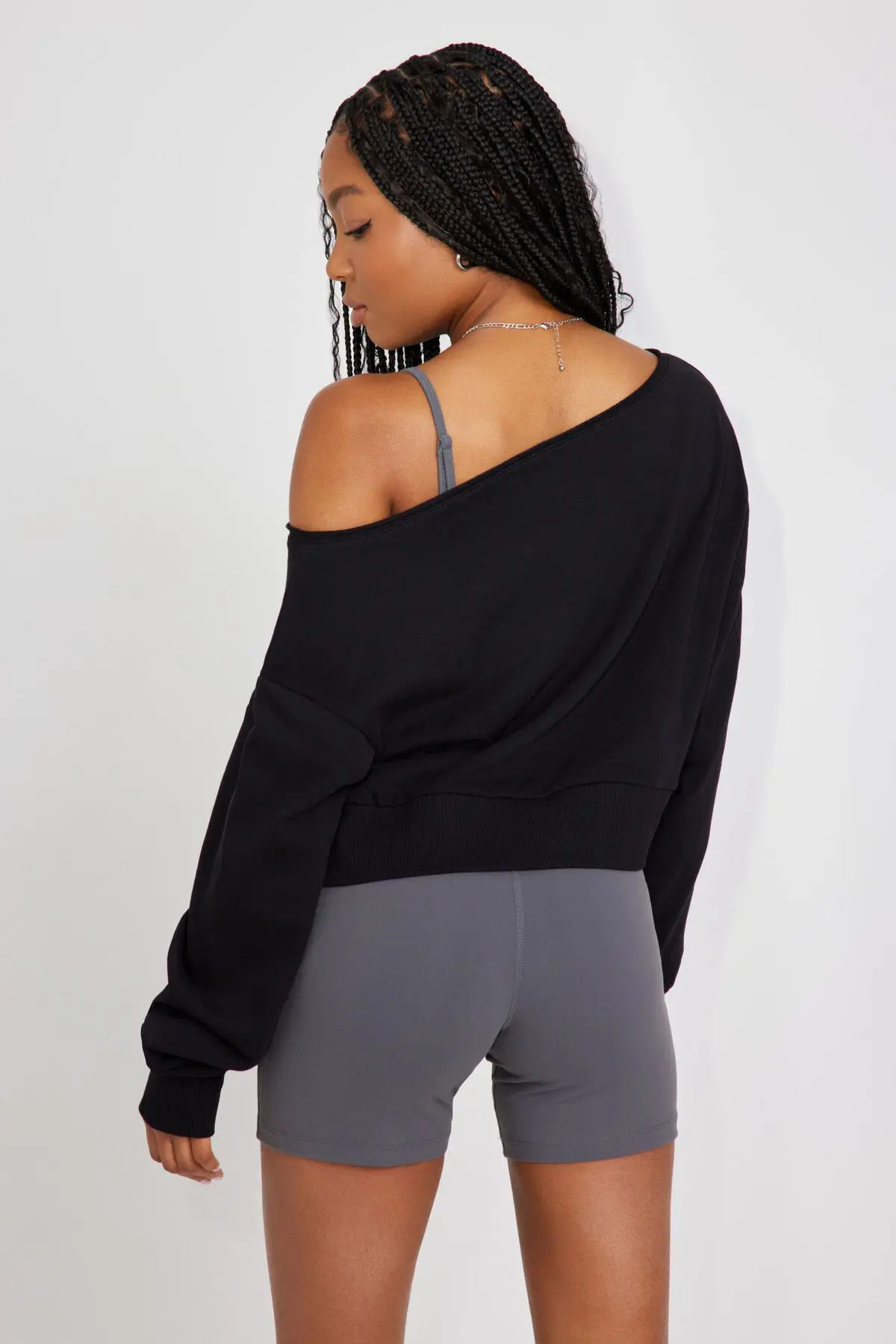 Garage Off Shoulder Sweatshirt. 3