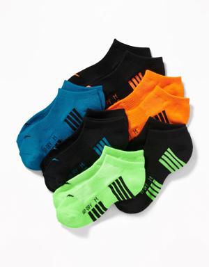 Go-Dry Ankle Socks 6-Pack for Boys orange