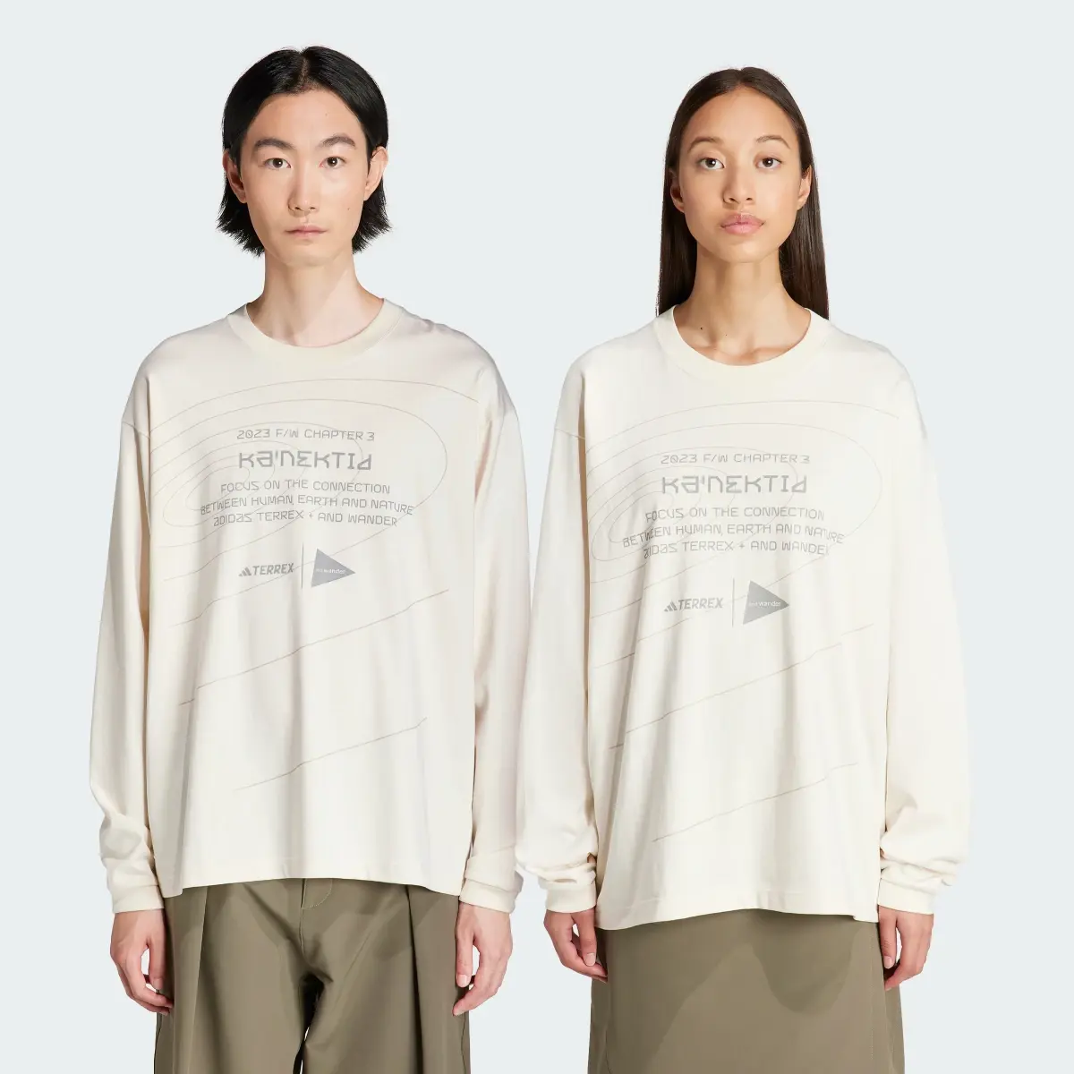 Adidas Terrex + and wander Xploric Longsleeve – Genderneutral. 1