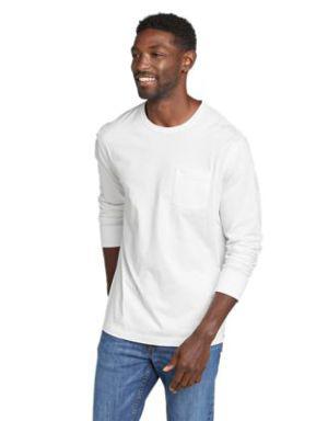 Men's Legend Wash 100% Cotton Long-Sleeve Pocket T-Shirt