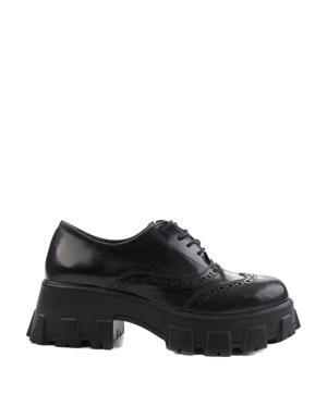 Siyah Açma Kadın Oxford Ayakkabı M0778267074
