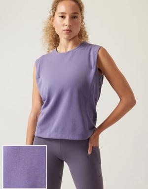 Athleta Seasoft Tank Sweatshirt purple