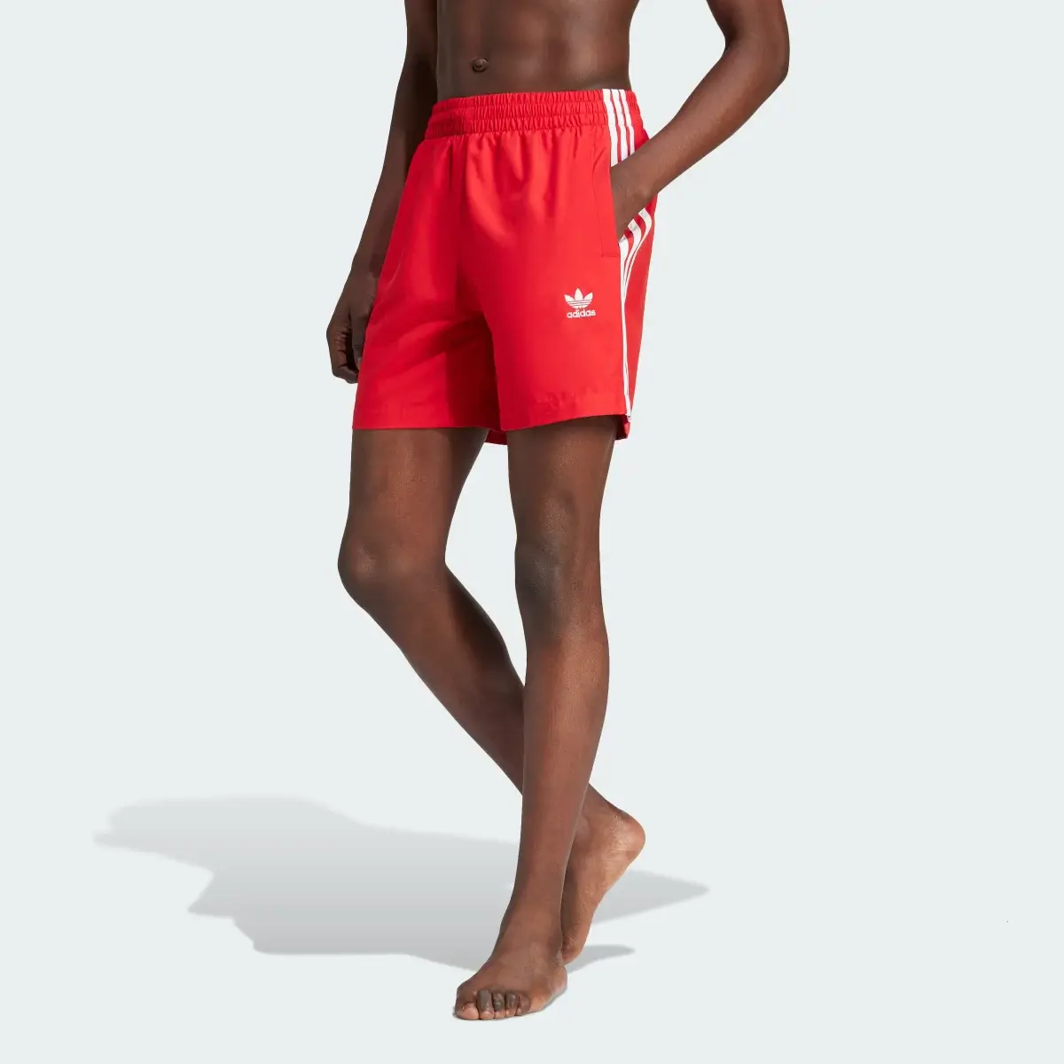 Adidas Originals Adicolor 3-Stripes Swim Shorts. 2