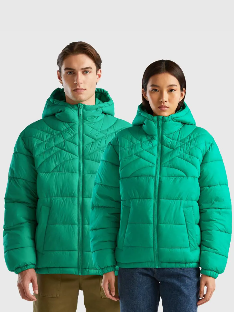 Benetton padded jacket with recycled wadding. 1