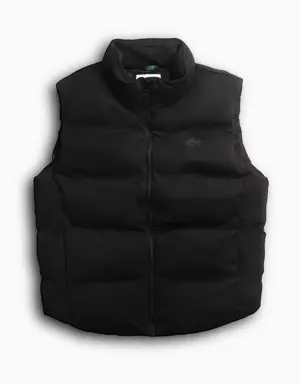 Men's Fold Away Hood Short Vest Jacket