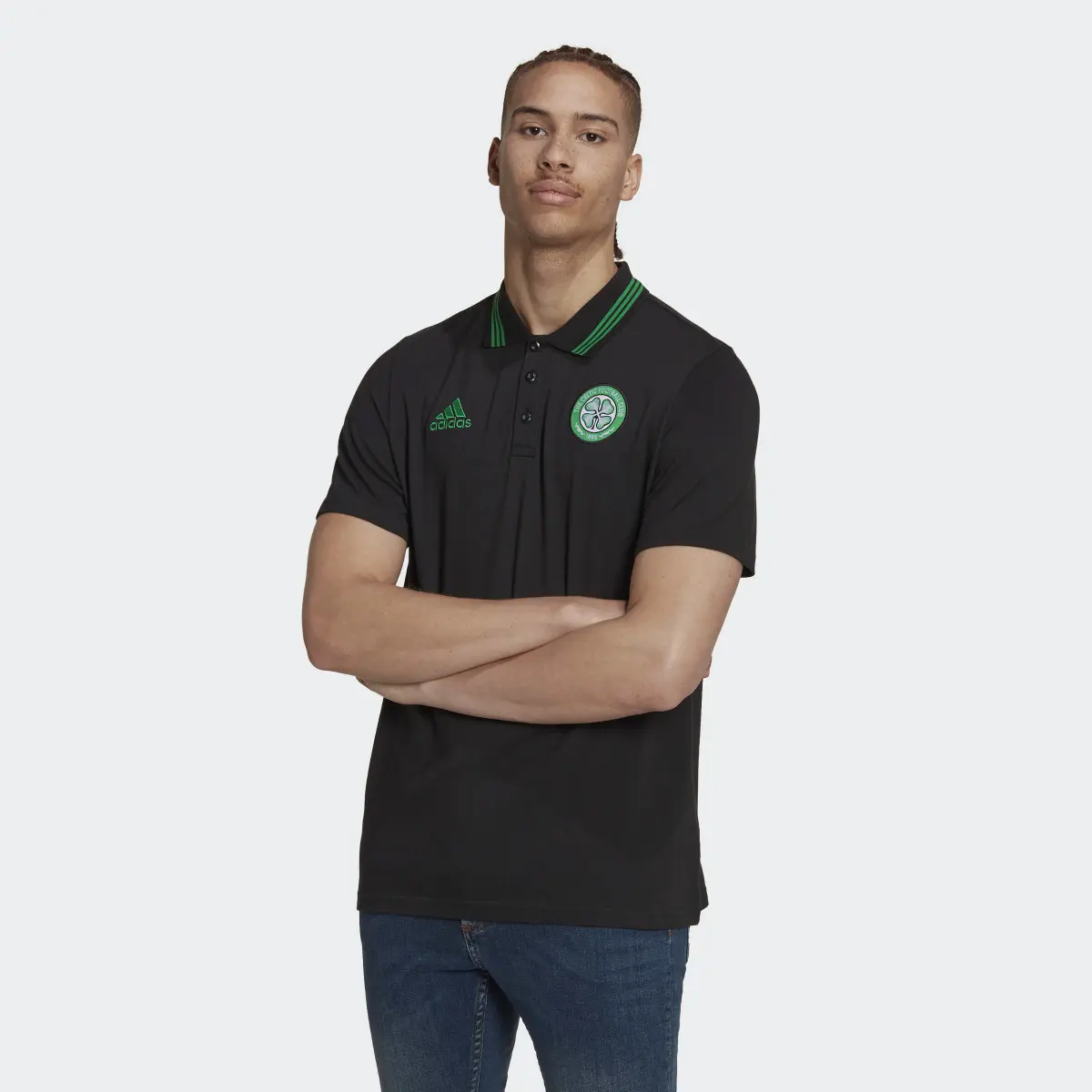 Adidas Celtic FC DNA Polo Shirt. 2