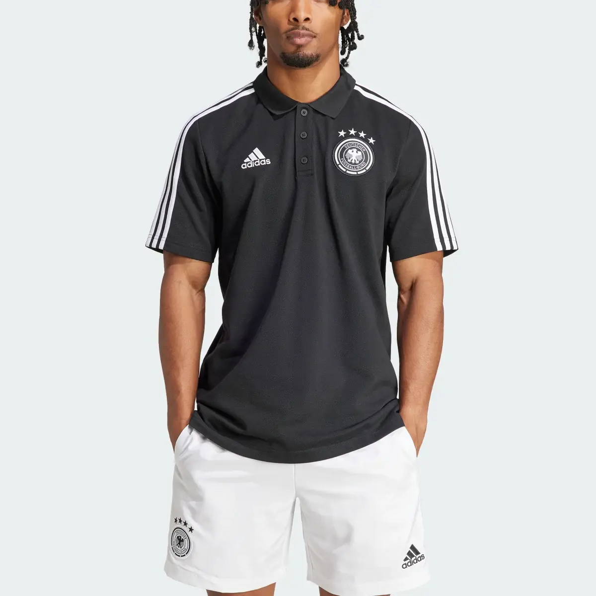 Adidas Germany DNA 3-Stripes Polo Shirt. 1